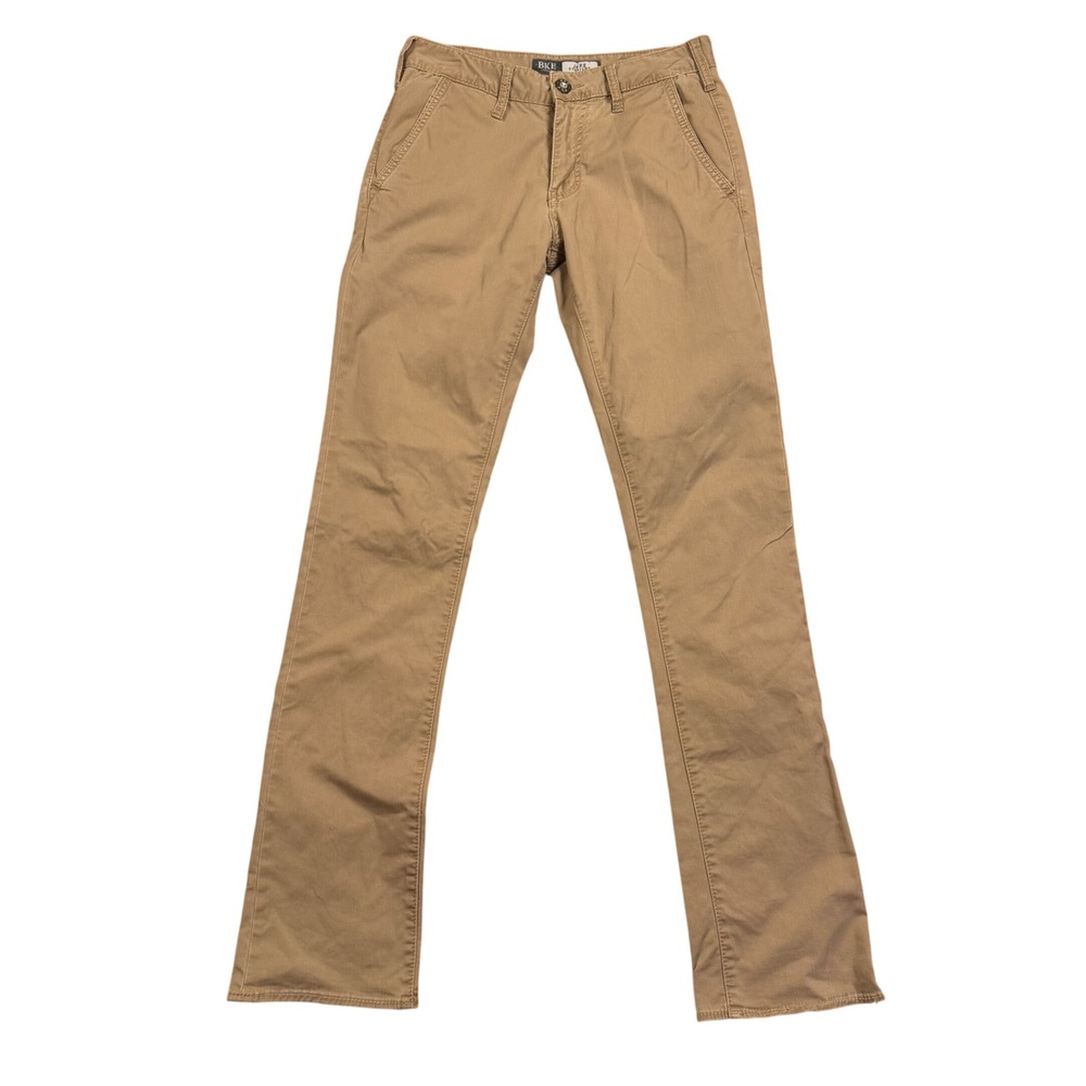 BKE Casuals Jake Straight Khaki Chino Pants Mens 29L Tan Stretch Cotton‎ Blend